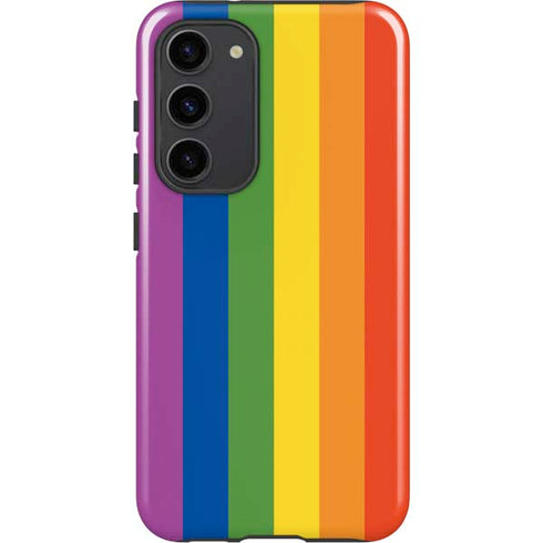 Vertical Rainbow Flag Galaxy S23 Plus Pro Case