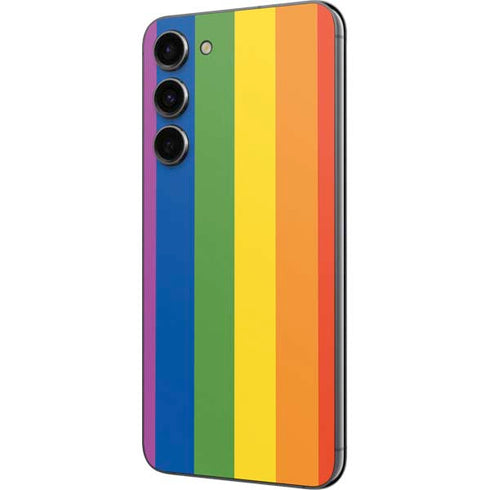 Vertical Rainbow Flag Galaxy S23 Plus Skin