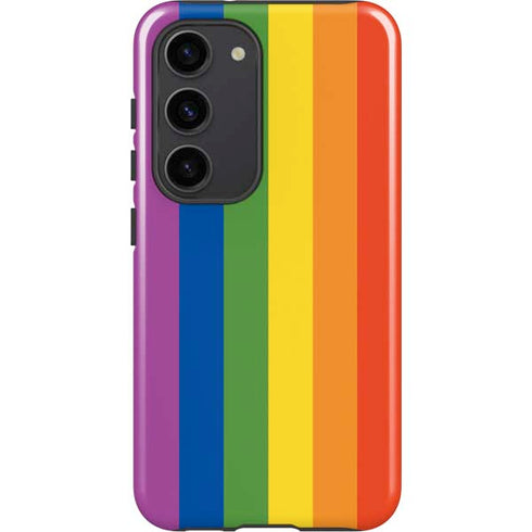 Vertical Rainbow Flag Galaxy S23 Pro Case