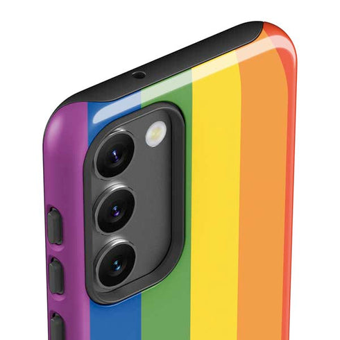 Vertical Rainbow Flag Galaxy S23 Pro Case
