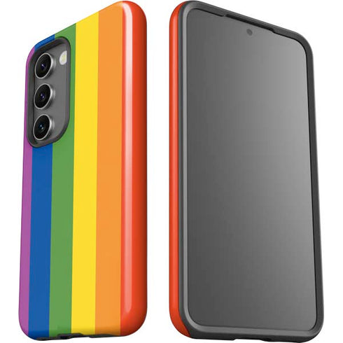 Vertical Rainbow Flag Galaxy S23 Pro Case