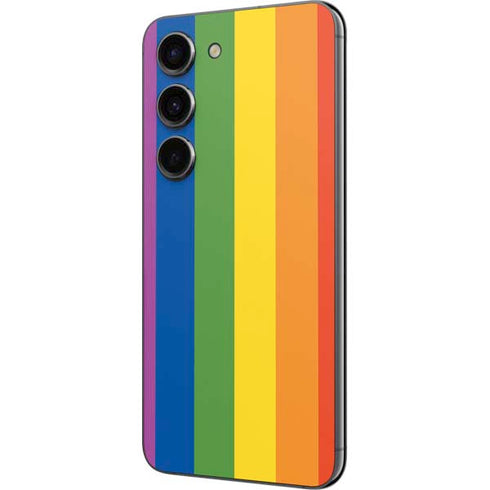 Vertical Rainbow Flag Galaxy S23 Skin
