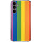 Vertical Rainbow Flag Galaxy S24 Plus Clear Case