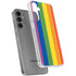 Vertical Rainbow Flag Galaxy S24 Plus Clear Case