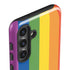 Vertical Rainbow Flag Galaxy S24 Plus Impact Case