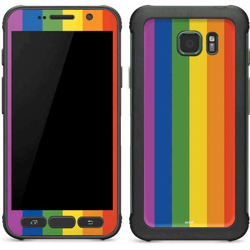 Vertical Rainbow Flag Galaxy S7 Active Skin