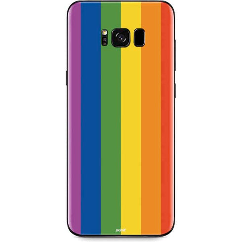 Vertical Rainbow Flag Galaxy S8 Plus Skin