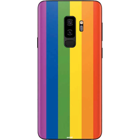 Vertical Rainbow Flag Galaxy S9 Plus Skin