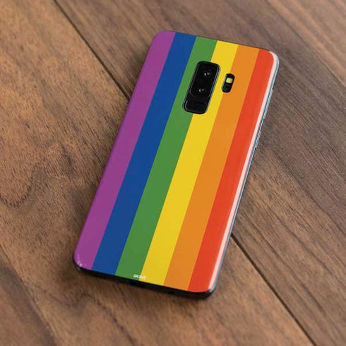 Vertical Rainbow Flag Galaxy S9 Plus Skin