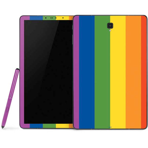 Vertical Rainbow Flag Samsung Galaxy Tab Skin