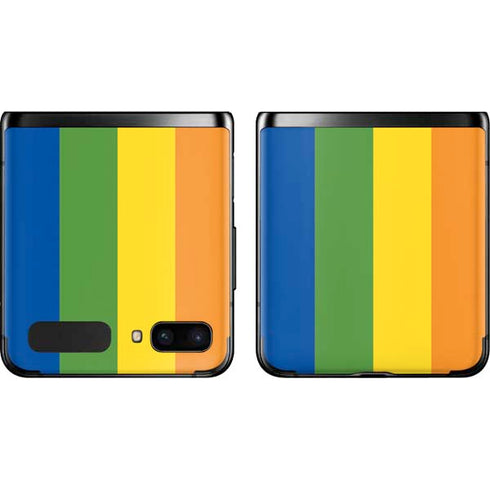 Vertical Rainbow Flag Galaxy Z Flip Skin