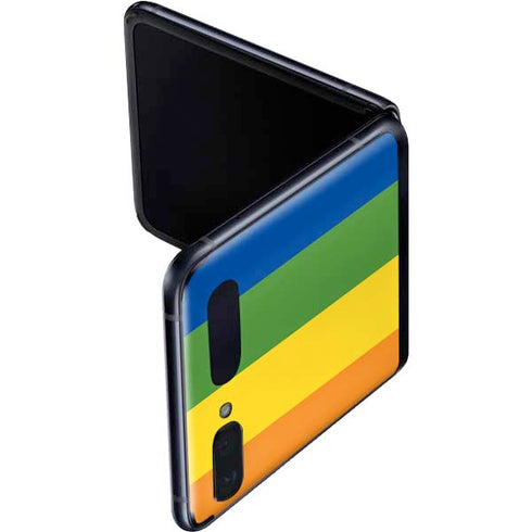 Vertical Rainbow Flag Galaxy Z Flip Skin