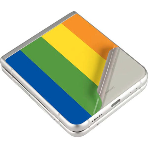 Vertical Rainbow Flag Galaxy Z Flip3 5G Skin