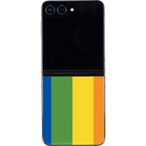 Vertical Rainbow Flag Galaxy Z Flip5 5G Skin