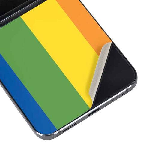 Vertical Rainbow Flag Galaxy Z Flip5 5G Skin