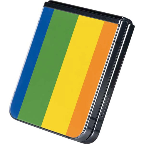 Vertical Rainbow Flag Galaxy Z Flip5 5G Skin