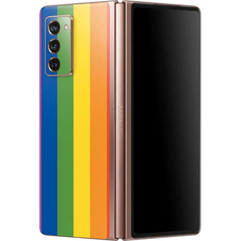 Vertical Rainbow Flag Galaxy Z Fold2 5G Skin
