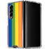 Vertical Rainbow Flag Galaxy Z Fold4 5G Clear Case