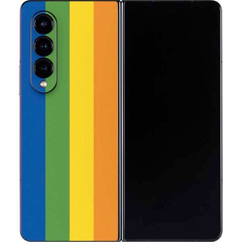 Vertical Rainbow Flag Galaxy Z Fold4 5G Skin