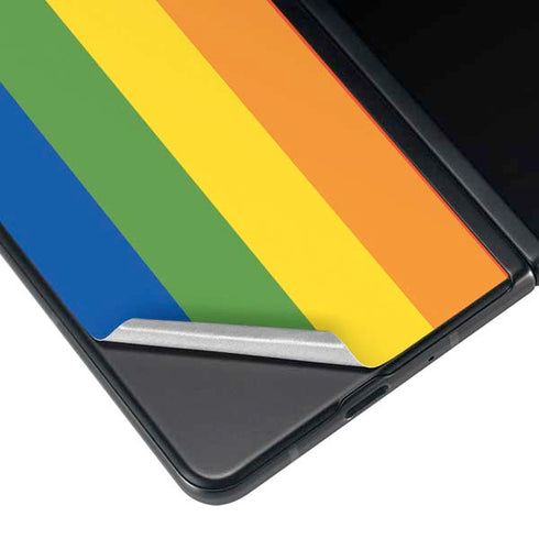 Vertical Rainbow Flag Galaxy Z Fold4 5G Skin