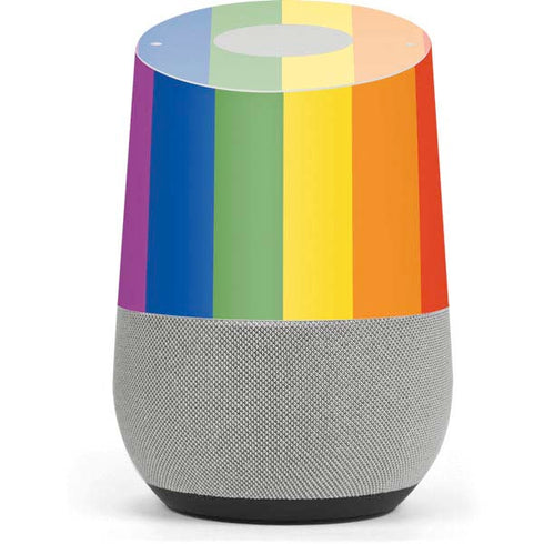 Vertical Rainbow Flag Google Home Skin