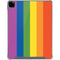 Vertical Rainbow Flag iPad Pro 12.9in (2020) Clear Case