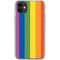 Vertical Rainbow Flag iPhone 11 Clear Case