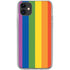 Vertical Rainbow Flag iPhone 11 Clear Case