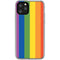 Vertical Rainbow Flag iPhone 11 Pro Clear Case