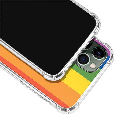 Vertical Rainbow Flag iPhone 11 Pro Max Clear Case
