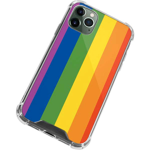 Vertical Rainbow Flag iPhone 11 Pro Max Clear Case
