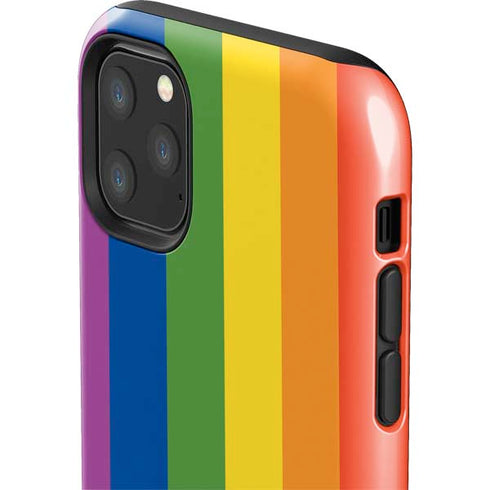 Vertical Rainbow Flag iPhone 11 Pro Max Impact Case