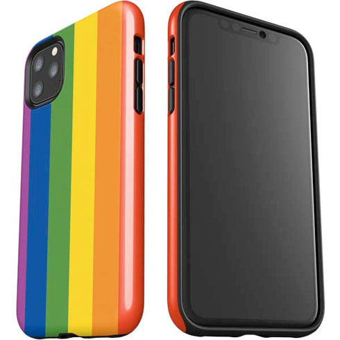 Vertical Rainbow Flag iPhone 11 Pro Max Impact Case