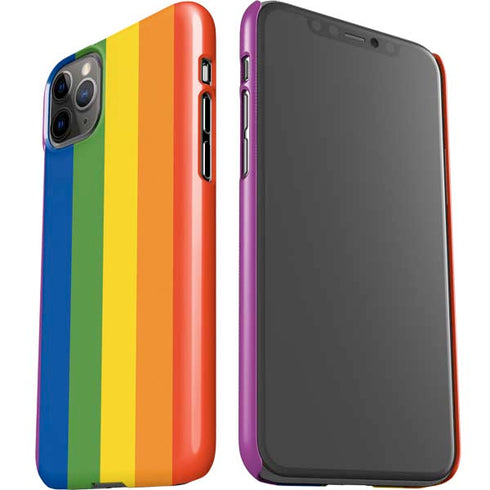 Vertical Rainbow Flag iPhone 11 Pro Max Lite Case