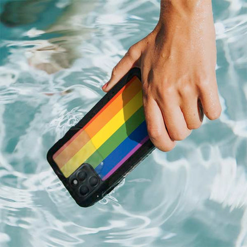 Vertical Rainbow Flag iPhone 11 Pro Max Waterproof Case