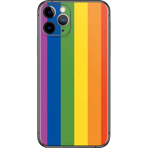 Vertical Rainbow Flag iPhone 11 Pro Skin