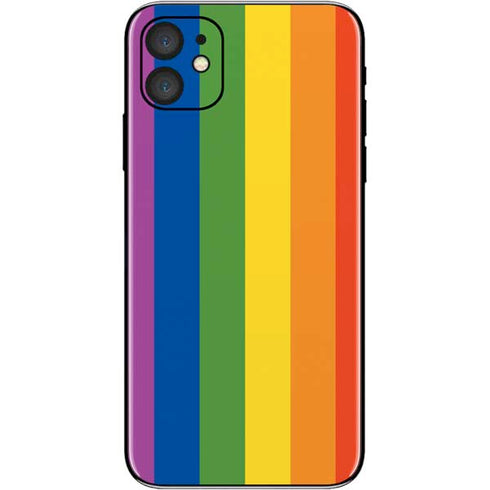 Vertical Rainbow Flag iPhone 11 Skin