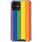 Vertical Rainbow Flag iPhone 12 Clear Case