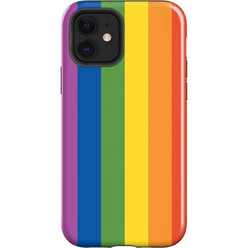 Vertical Rainbow Flag iPhone 12 Impact Case