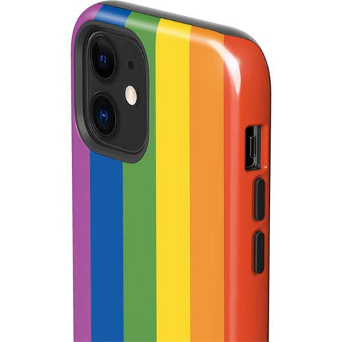 Vertical Rainbow Flag iPhone 12 Impact Case
