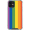 Vertical Rainbow Flag iPhone 12 Mini Clear Case