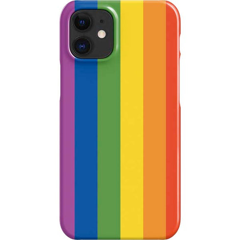 Vertical Rainbow Flag iPhone 12 Mini Lite Case