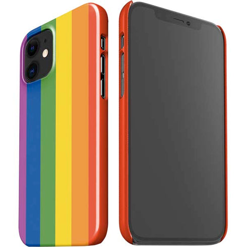 Vertical Rainbow Flag iPhone 12 Mini Lite Case