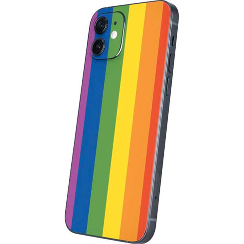 Vertical Rainbow Flag iPhone 12 Mini Skin