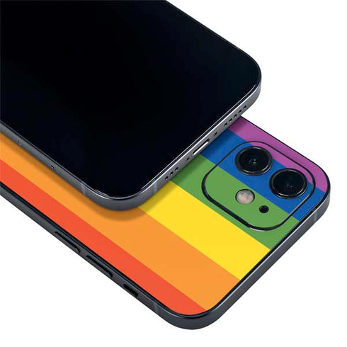Vertical Rainbow Flag iPhone 12 Mini Skin