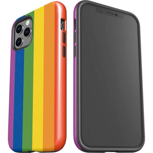 Vertical Rainbow Flag iPhone 12 Pro Impact Case