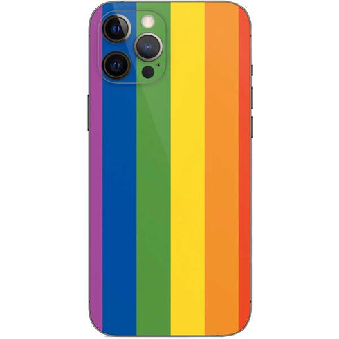 Vertical Rainbow Flag iPhone 12 Pro Max Skin