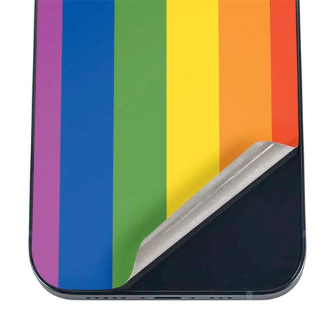 Vertical Rainbow Flag iPhone 12 Skin