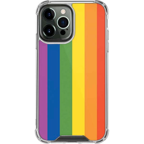 Vertical Rainbow Flag iPhone 13 Pro Max Clear Case