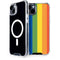 Vertical Rainbow Flag iPhone 15 Plus MagSafe Case